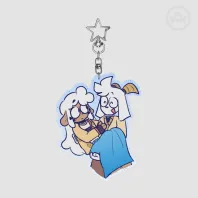 [OC] Orion and Celeste Keychain