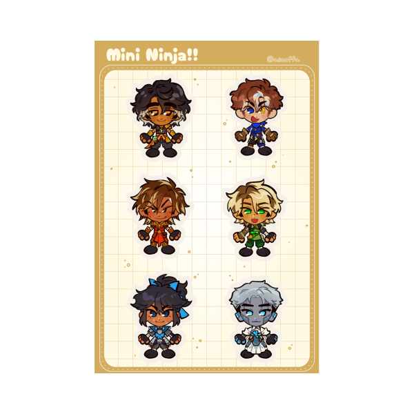 [NINJAGO] Lil Ninja Sticker Sheet