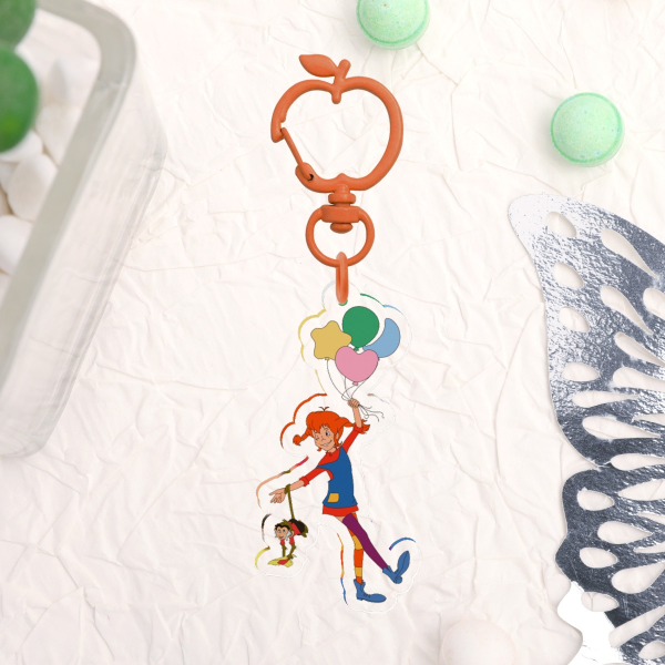 Pippi Longstocking Acrylic Keychain