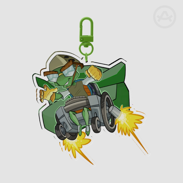 Clear Acrylic Keychains - Bentley