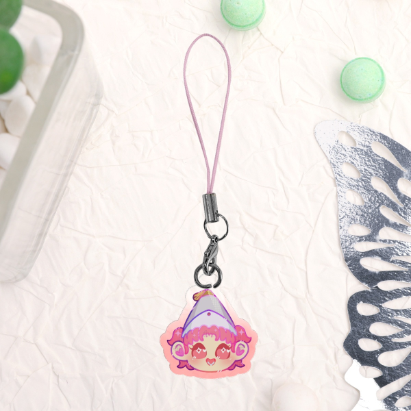 Tetia Colored Edge Acrylic Phone Charm