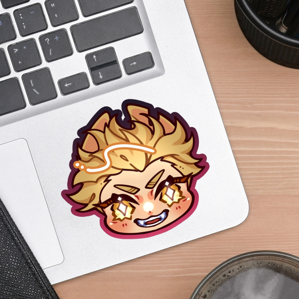 Kitty Enjin Sticker
