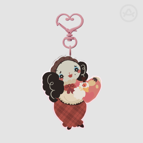 MOTHER GOOSEBERRY HEART KEYCHAIN