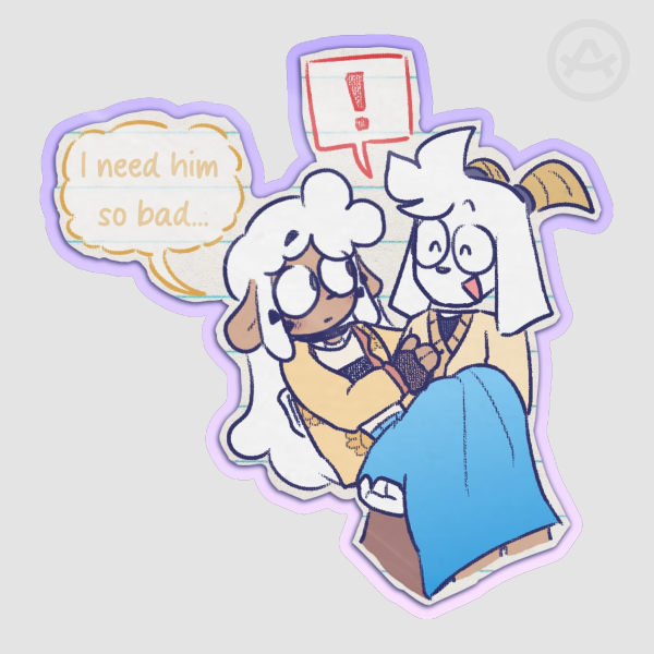 [OC] Orion and Celeste Sticker