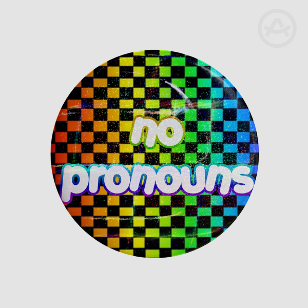 rainbow scene no pronoun Button Pins