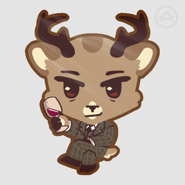 Hannibal Lecter Deer Sticker