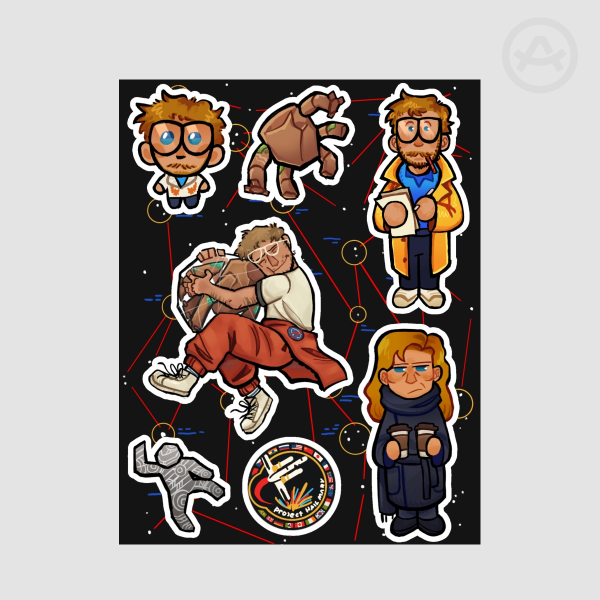 Project Hail Mary Sticker Sheet