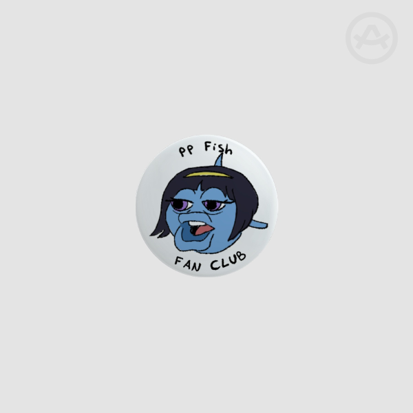 PP fish fan club badge