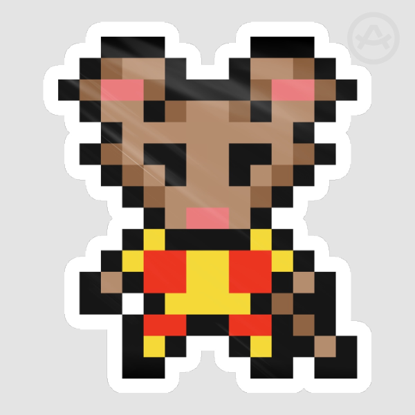 Artenine Originals - Chinese Zodiac CNY Rat Pixel Sprite Sticker