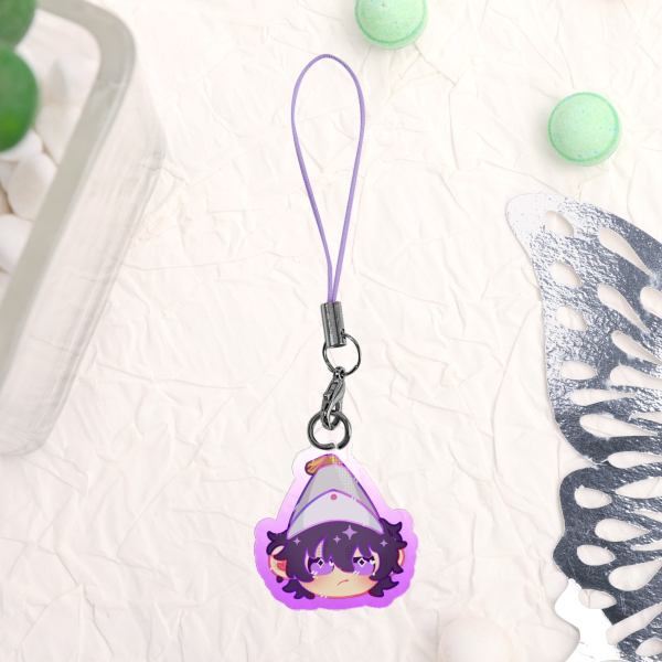 Agott Colored Edge Acrylic Phone Charm