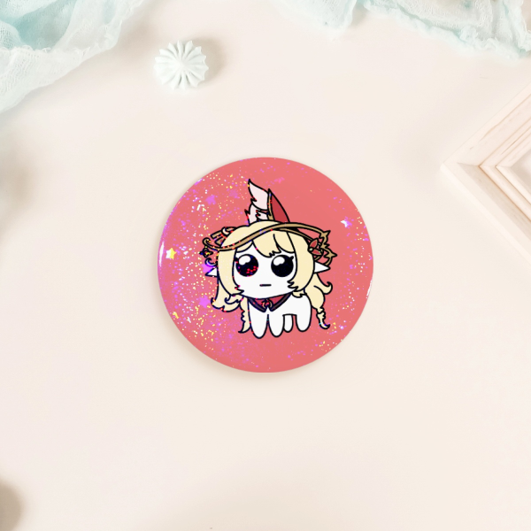 Alice TBH Creature Genshin Impact Round Badge