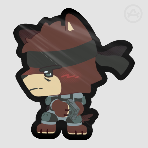 Solid Snake Puppy Sticker