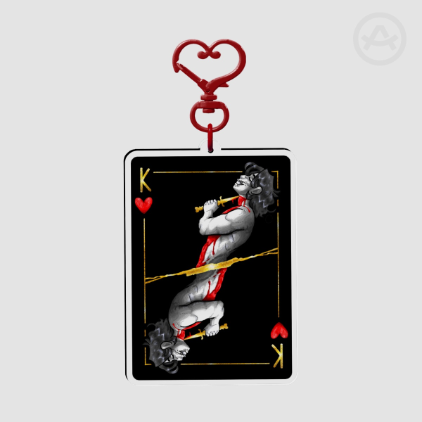 king of hearts keychain