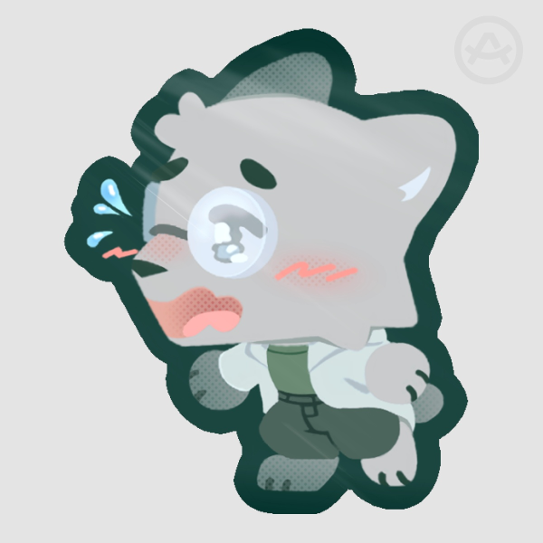 Otacon Kitty Sticker
