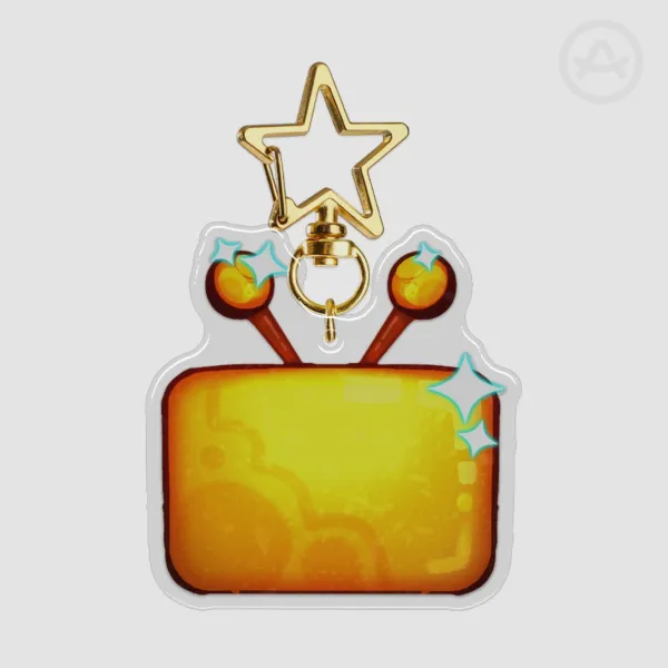 Gold TV keychain!