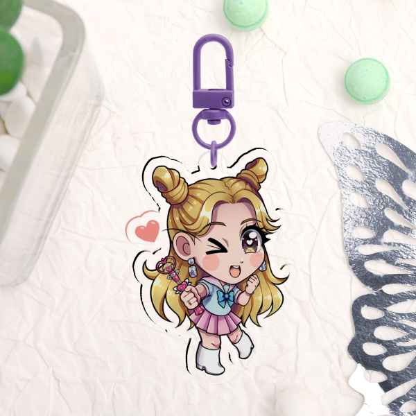 Twice Sana Cheer Up Clear Acrylic Keychains