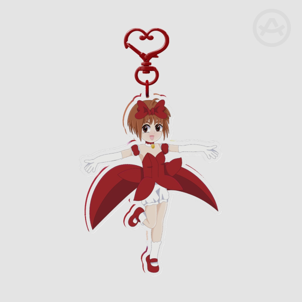 Mew Ringo Clear Acrylic Keychain