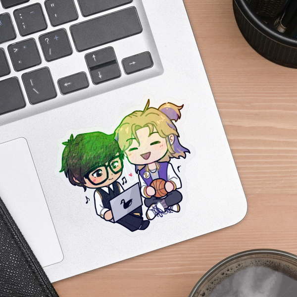 UCU Yaoi Rainbow Clear PET Vinyl Die Cut Stickers