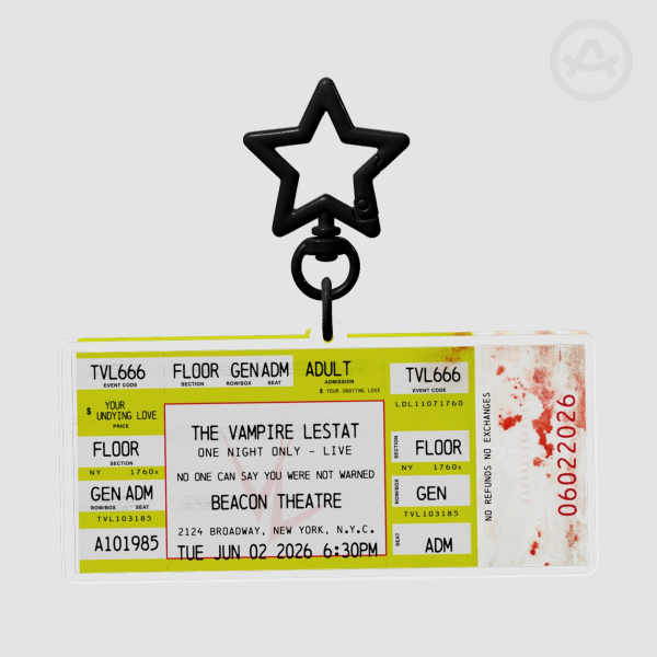 The Vampire Lestat One Night Only - Live Concert Ticket June 2026 (Lime) Acrylic Keychain