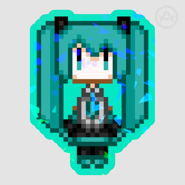 Pixel Miku Die Cut Stickers