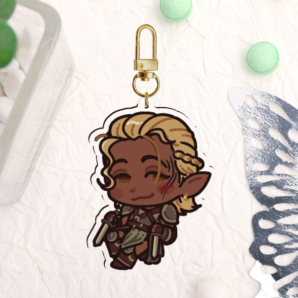 Zevran Arainai Acrylic Keychain