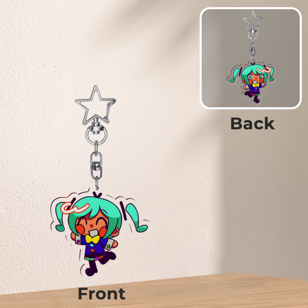 Static Miku Keychain