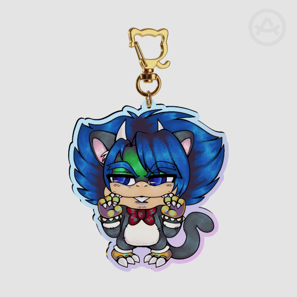 Rainbow Kitty Ludwig Keychain