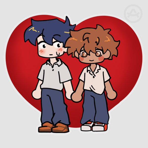 Nakamura x Hirose Handholding Sticker