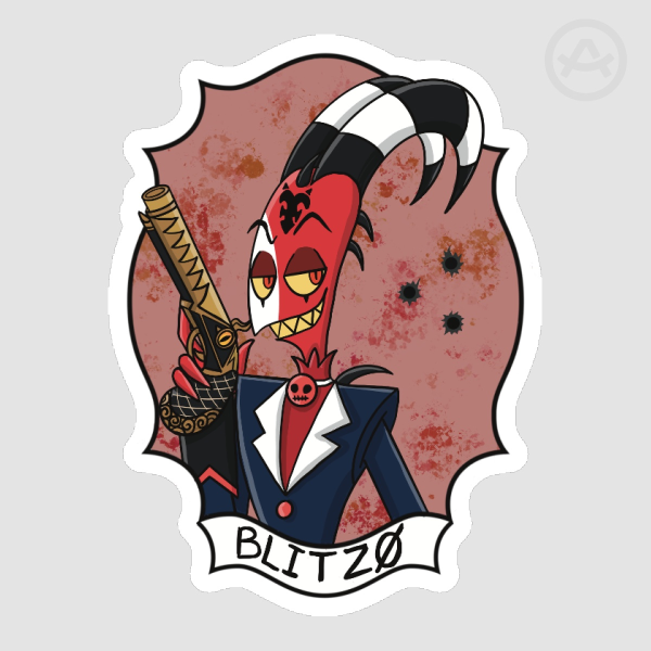 Blitzo Portrait Sticker