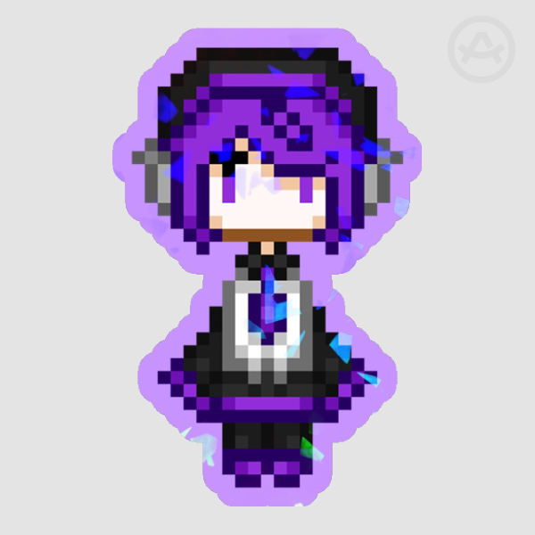 Pixel Defoko Die Cut Stickers