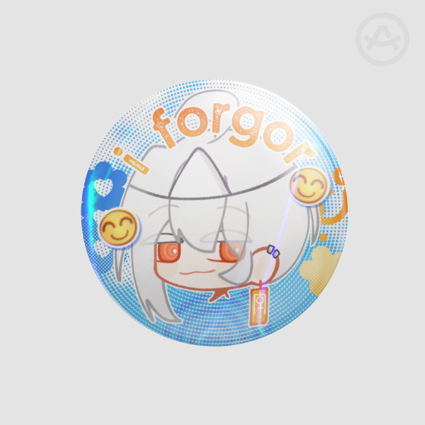 [OC] Sora badge pin! - Holo Lights