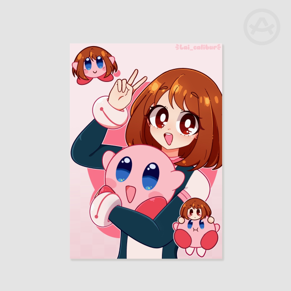 Uraraka with Kirby printing