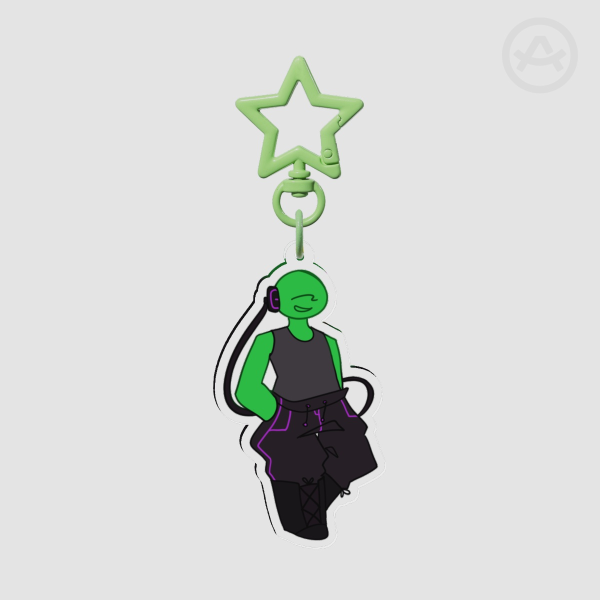 Green keychain