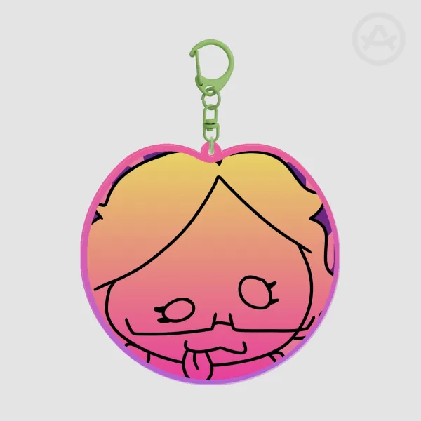 AVCH_DATAMOSH Fruit Clear Acrylic Keychain