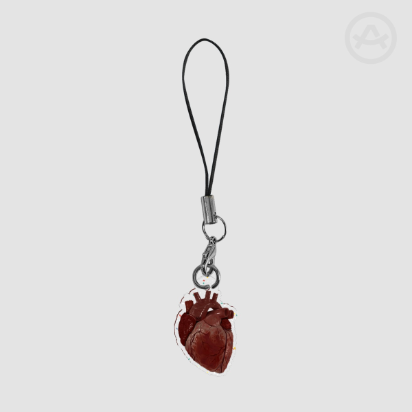 Mini heart keychain