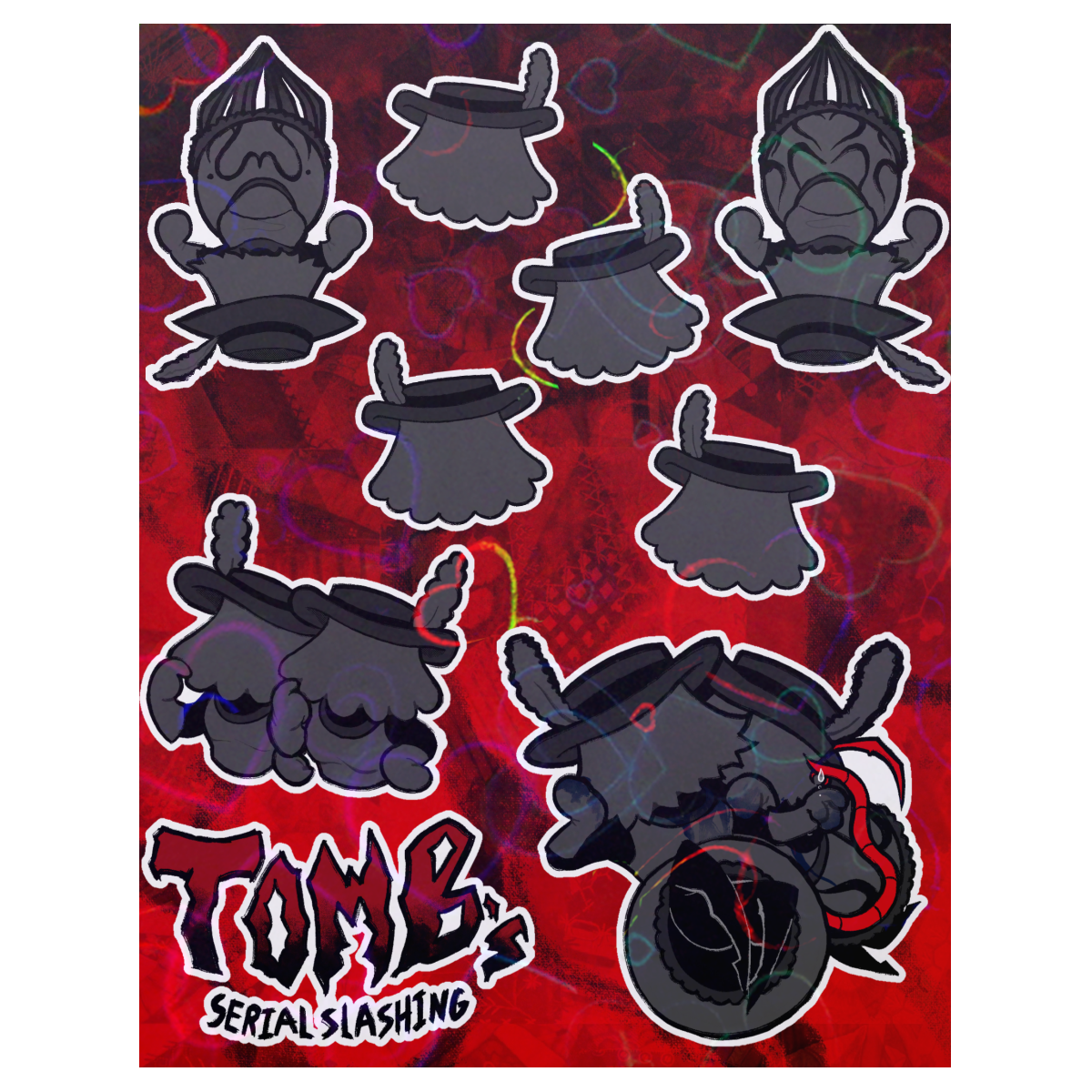 SPIDER TWINS STICKER SHEET