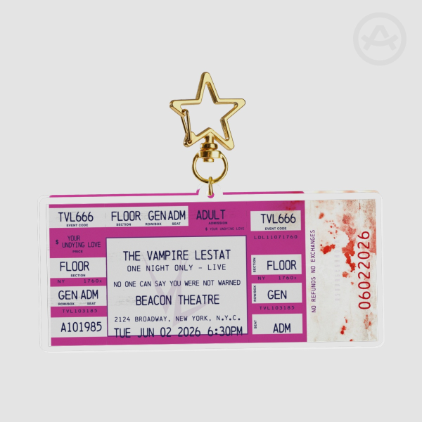 The Vampire Lestat One Night Only - Live Concert Ticket June 2026 (Pink) Acrylic Keychain