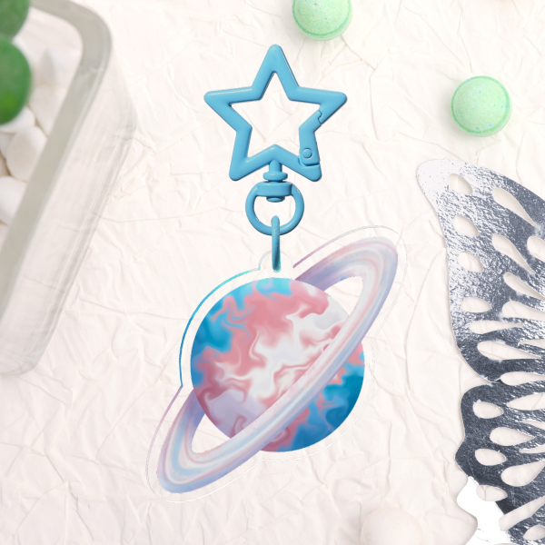 Trans Planet Keychain