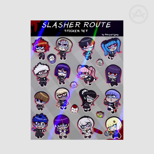 Hundred Line Slasher Route Sticker Set
