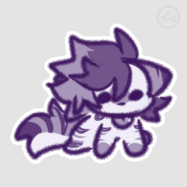 Jack blep matte sticker