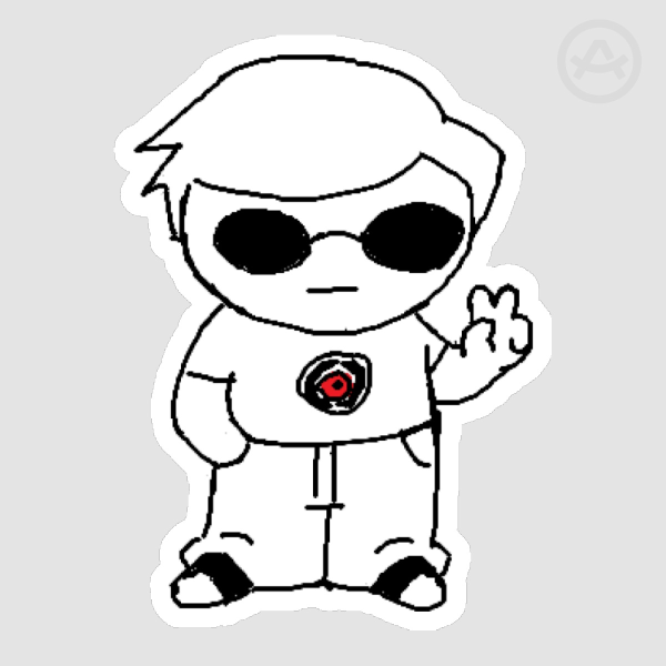 Dave Strider MS Paint Sticker