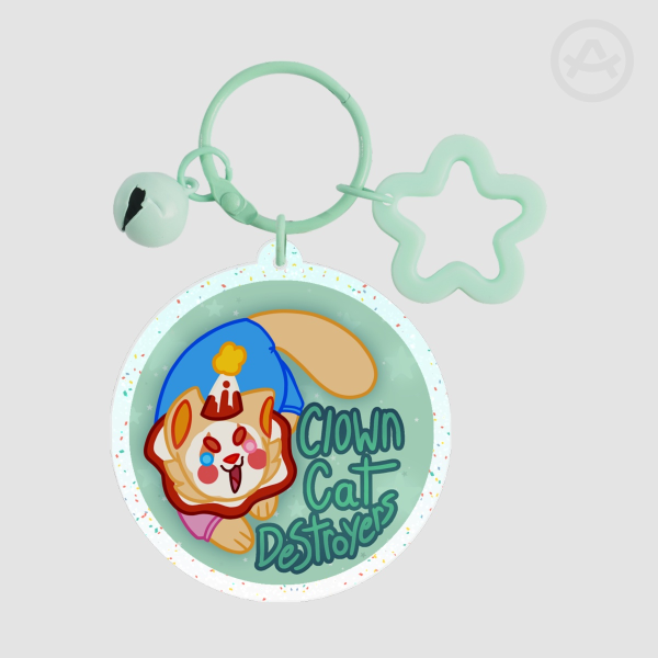 ClownCatDestroyers Logo Acrylic Keychain