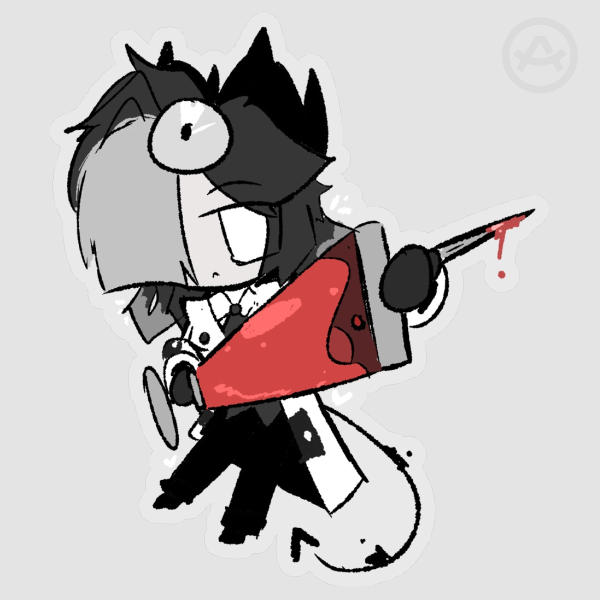 DR.SATAN  [Clear PET Vinyl Die Cut Stickers]