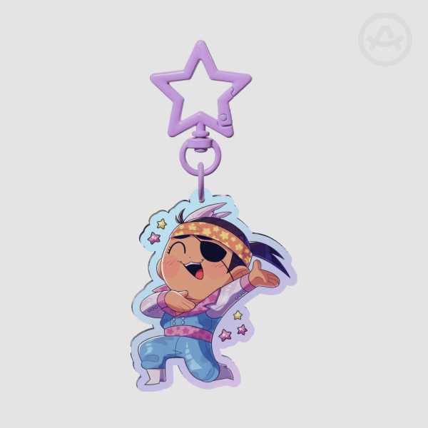 Cinderella Majima rainbow acrylic keychain - Yakuza 0
