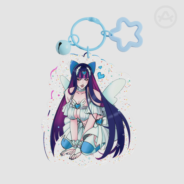 Stocking glitter acrylic keychain {PASWG}