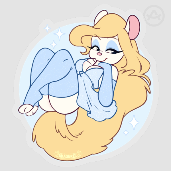 Minky Blue (Sticker)