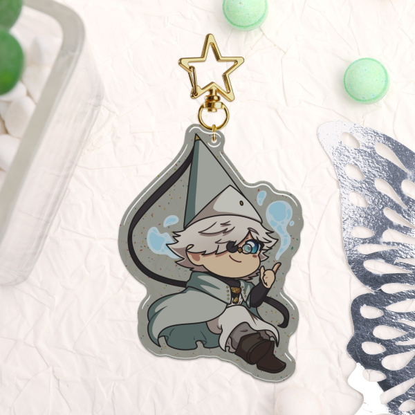 Qifrey - Epoxy Glitter Acrylic Keychain