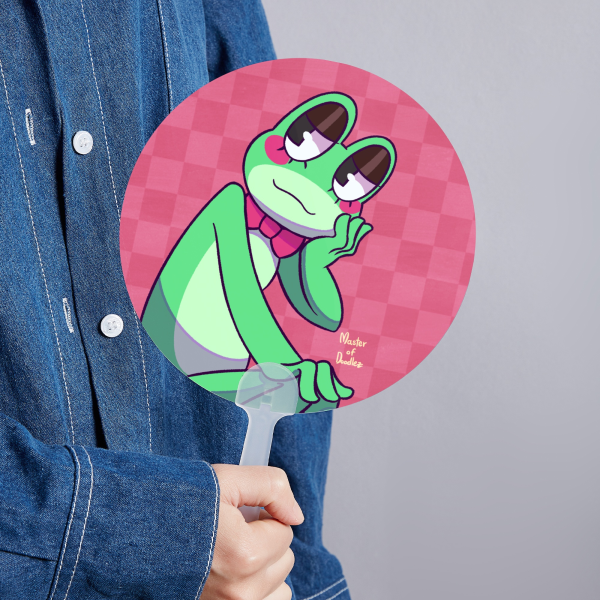 Ribbit Hand Fan
