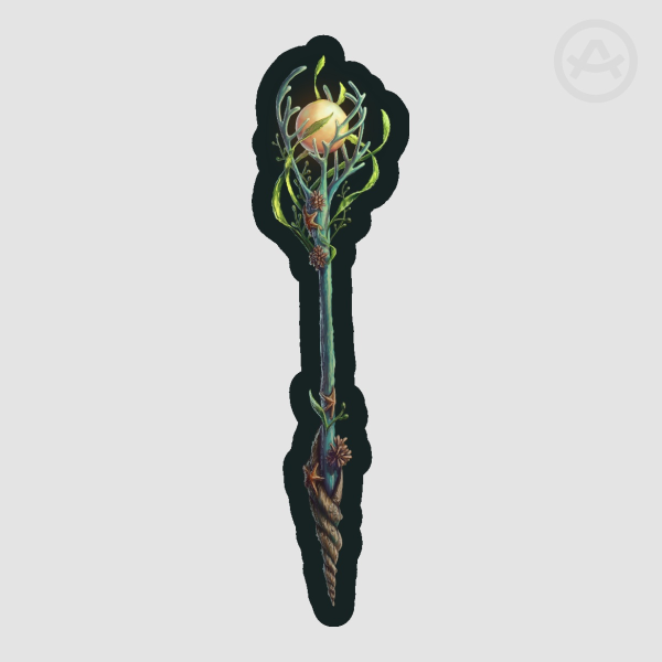 Ocean Fantasy Staff Sticker - Cutout