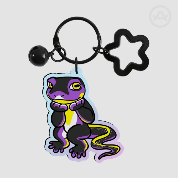 Nonbinary Newt Keychain